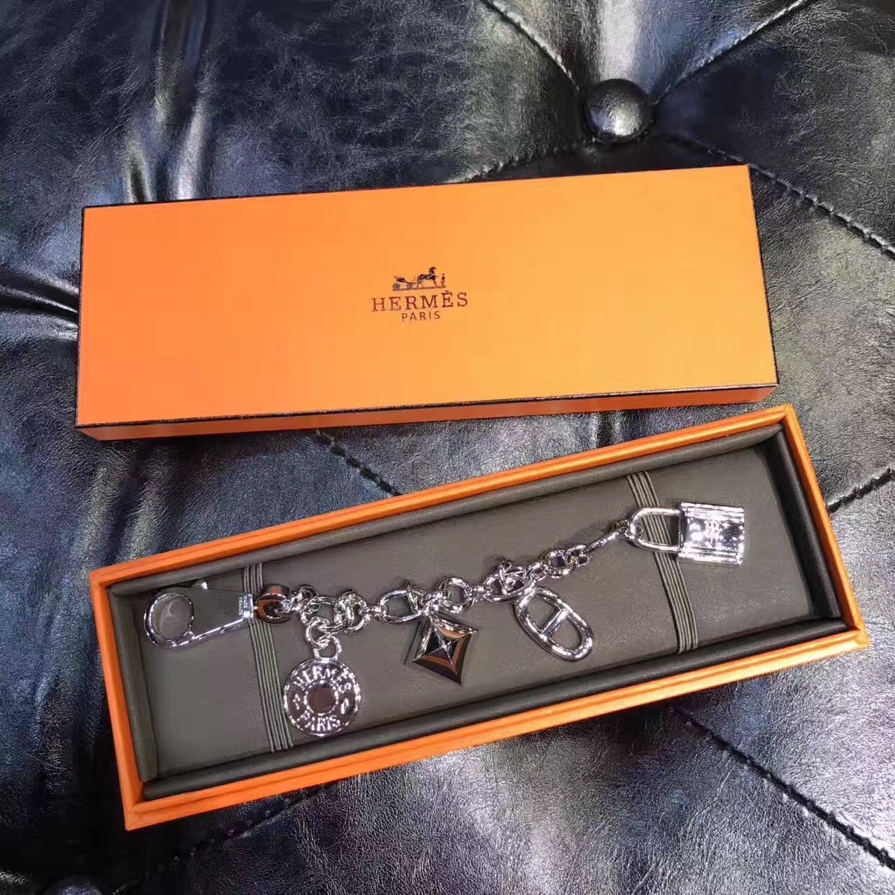 Hermes Silver Breloque Olga Bag Charm