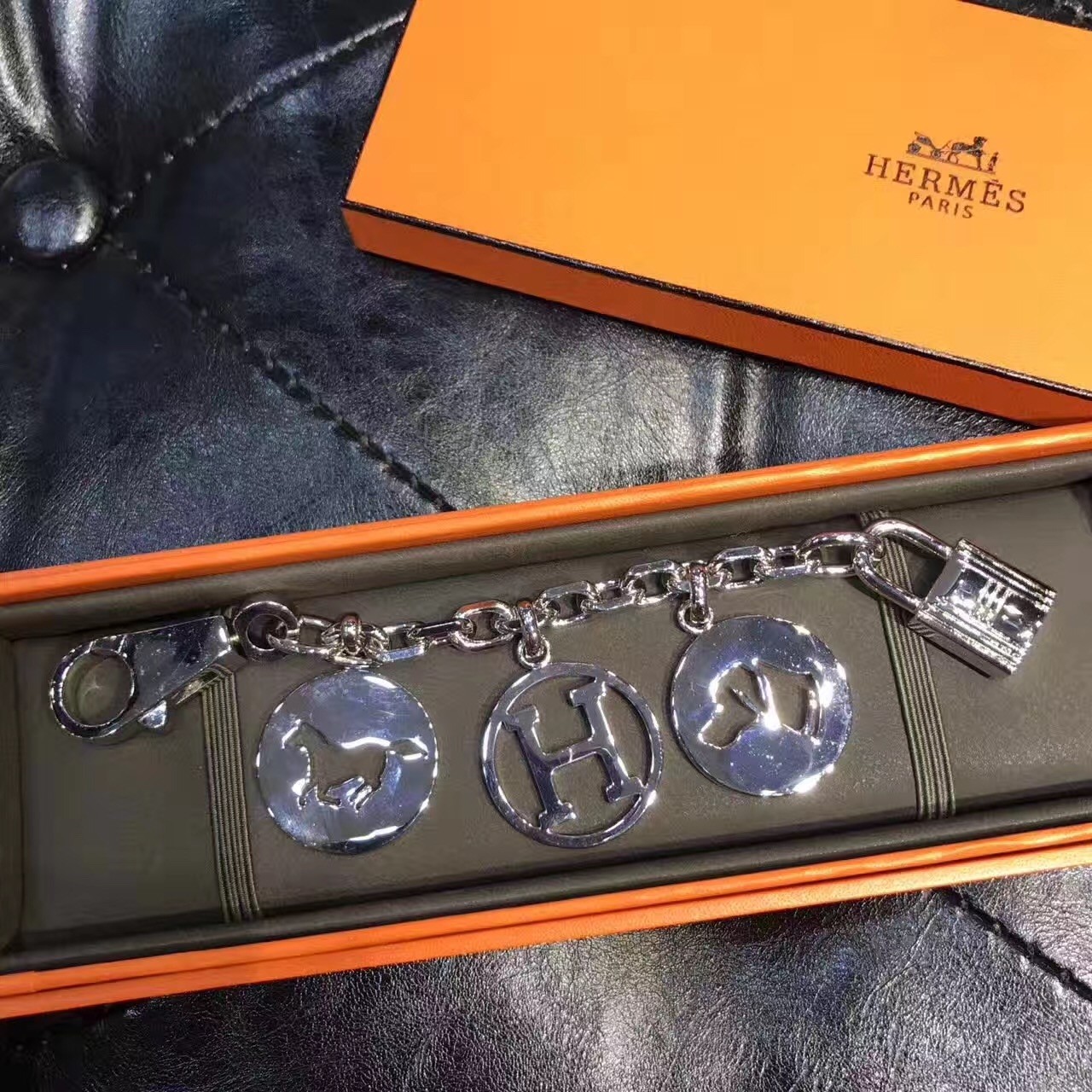 Hermes Silver Breloque Bag Charm