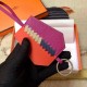 Hermes Clochette Cles Grand Tressage Charm In Orange/Purple