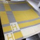 Hermes Jaune Avalon Bayadere Throw Blanket