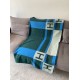 Hermes Emeraude Avalon Bayadere Throw Blanket