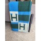 Hermes Emeraude Avalon Bayadere Throw Blanket