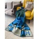 Hermes Emeraude Avalon Bayadere Throw Blanket