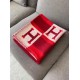 Hermes Red Avalon Bayadere Throw Blanket