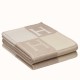 Hermes Beige Avalon III Throw Blanket