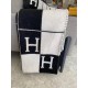 Hermes Black Avalon III Throw Blanket