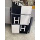 Hermes Black Avalon III Throw Blanket