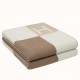 Hermes Ecru Naturel Avalon Vibration Throw Blanket