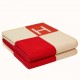 Hermes Geranium Avalon Vibration Throw Blanket