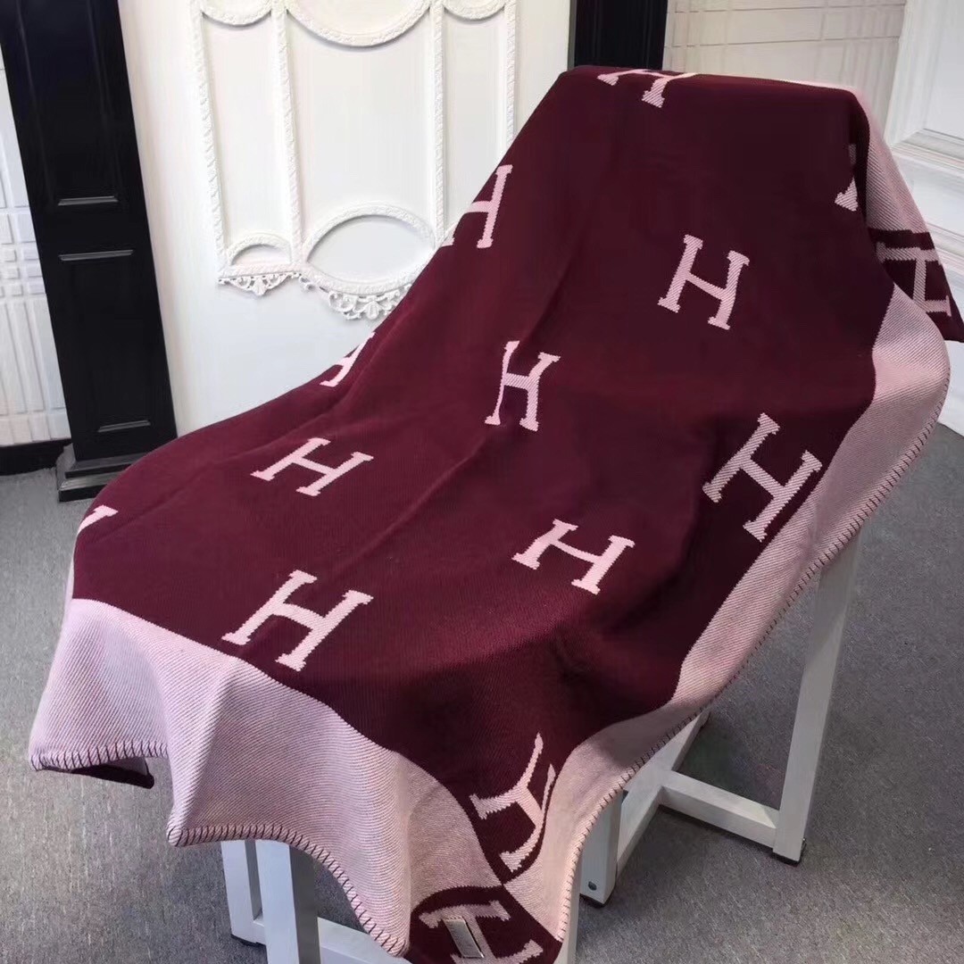 Hermes Fuchsia Avalon Blanket