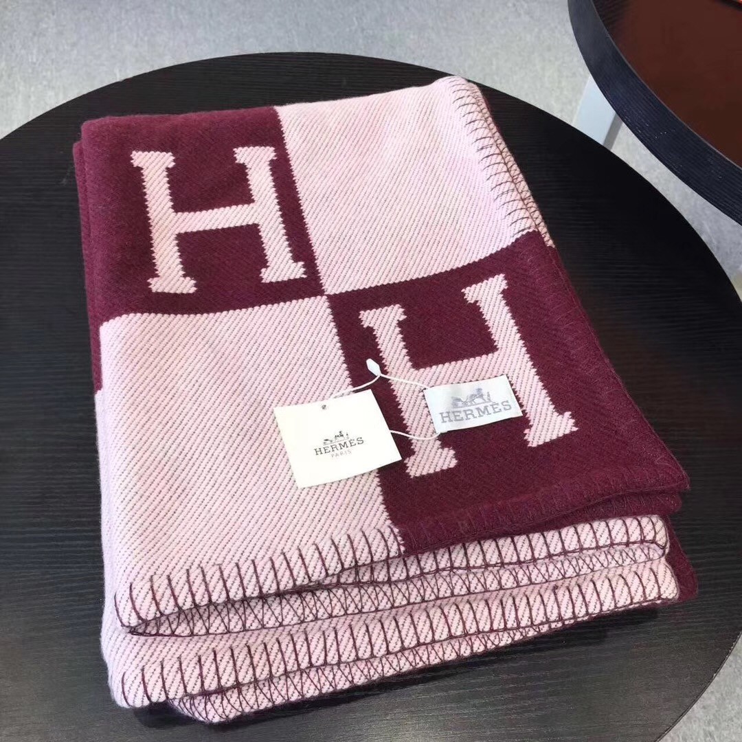 Hermes Fuchsia Avalon Blanket