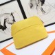 Hermes Medium Bolide Travel Case In Yellow Cotton