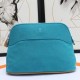 Hermes Medium Bolide Travel Case In Blue Horizon Cotton