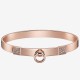 Hermes Rose Gold Collier de Chien Bracelet