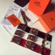 Hermes Red Alligator Collier de Chien Bracelet Size S