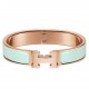 Hermes Aqua Enamel Clic H PM Bracelet