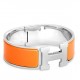 Hermes Orange Enamel Clic Clac H PM Bracelet