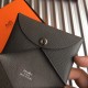 Hermes Vert Gris Epsom Calvi Card Holder