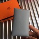 Hermes Blue Lin Epsom Calvi Card Holder