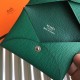 Hermes Green Epsom Calvi Card Holder