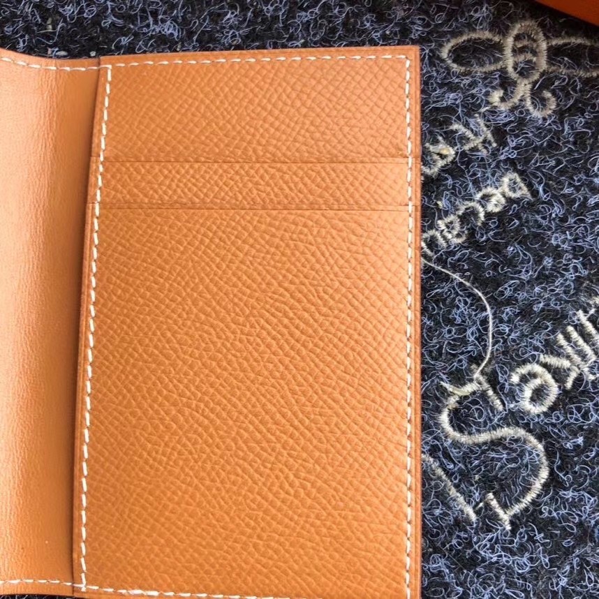 Hermes MC² Euclide Card Holder In Gold Epsom Leather