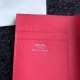 Hermes MC² Euclide Card Holder In Rose Lipstick Epsom Leather