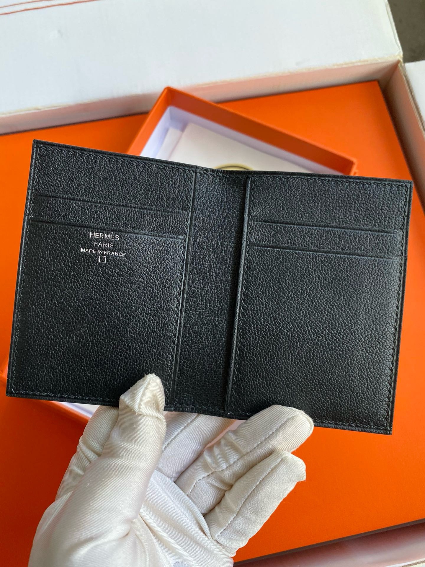 Hermes MC² Euclide Card Holder in Black Matte Alligator Leather