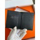 Hermes MC² Euclide Card Holder in Black Matte Alligator Leather