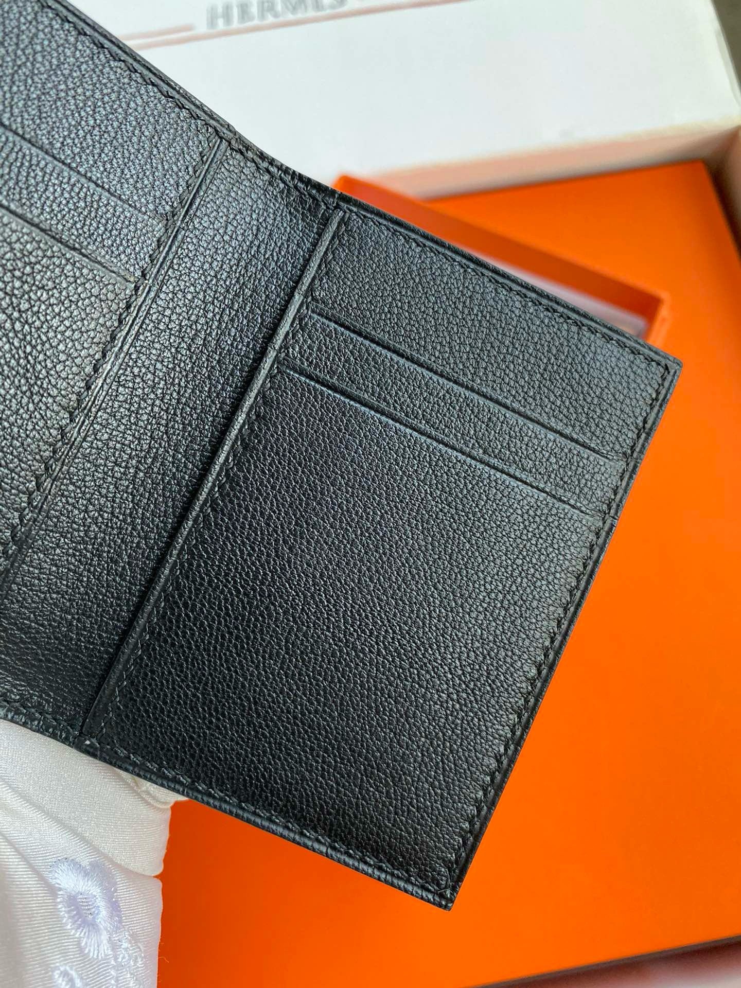 Hermes MC² Euclide Card Holder in Black Matte Alligator Leather