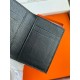 Hermes MC² Euclide Card Holder in Black Matte Alligator Leather