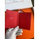 Hermes MC² Euclide Card Holder in Red Shiny Alligator Leather