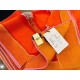 Hermes Orange Projets Carres Shawl 140