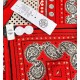 Hermes Red Zouaves et Dragons Bandana Shawl 140