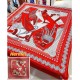 Hermes Red Zouaves et Dragons Bandana Shawl 140