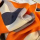 Hermes Orange Mon Premier Galop Shawl 140