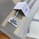 Hermes Ithaque Blanket in Grey Wool and Cashmere