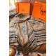 Hermes Caramel Tatouages Marins Bandana Shawl 140