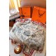 Hermes Naturel Tatouages Marins Bandana Shawl 140