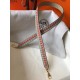 Hermes Tourterelle Tressage Cuir 25MM Bag Strap