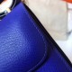 Hermes Mini Constance 18cm Epsom Blue Electric Bag