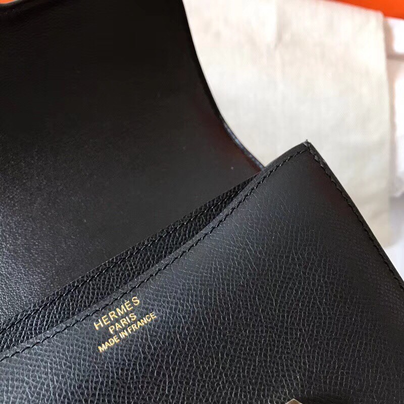 Hermes Mini Constance 18cm Black Epsom Bag