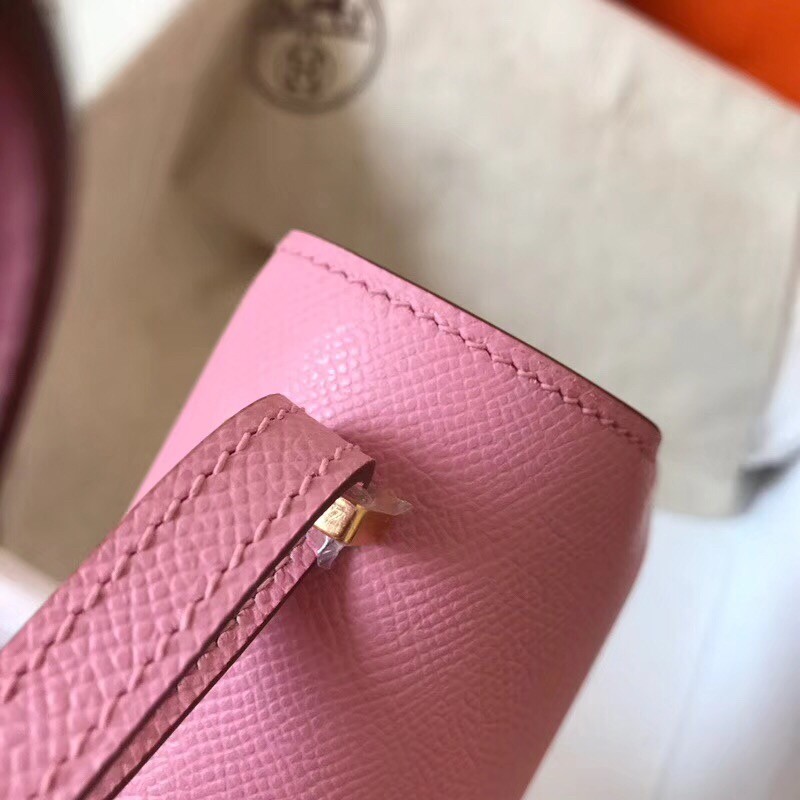 Hermes Mini Constance 18cm Pink Epsom Bag