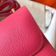 Hermes Mini Constance 18cm Rose Lipstick Epsom Bag