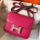 Hermes Mini Constance 18cm Rose Red Epsom Bag