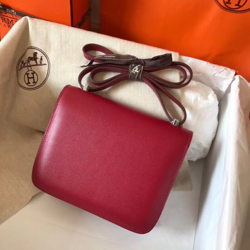 Hermes Mini Constance 18cm Ruby Epsom Bag