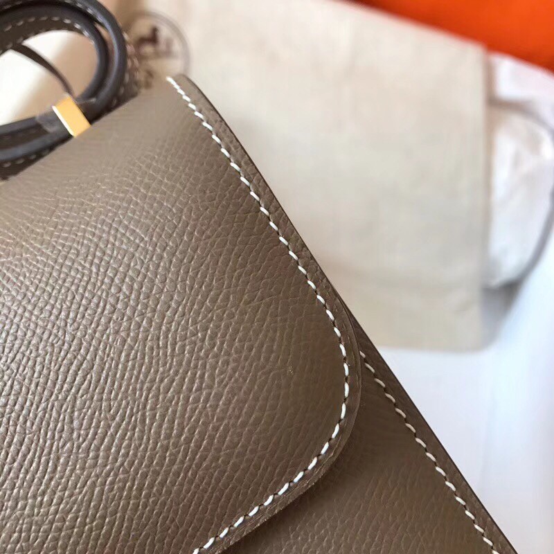 Hermes Mini Constance 18cm Taupe Epsom Bag