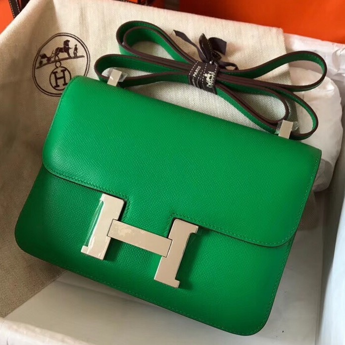 Hermes Epsom Constance 24cm Bambou Handmade Bag