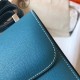 Hermes Epsom Constance 24cm Blue Jean Handmade Bag