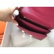 Hermes Epsom Constance 24cm Dark Red Handmade Bag