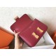 Hermes Epsom Constance 24cm Dark Red Handmade Bag